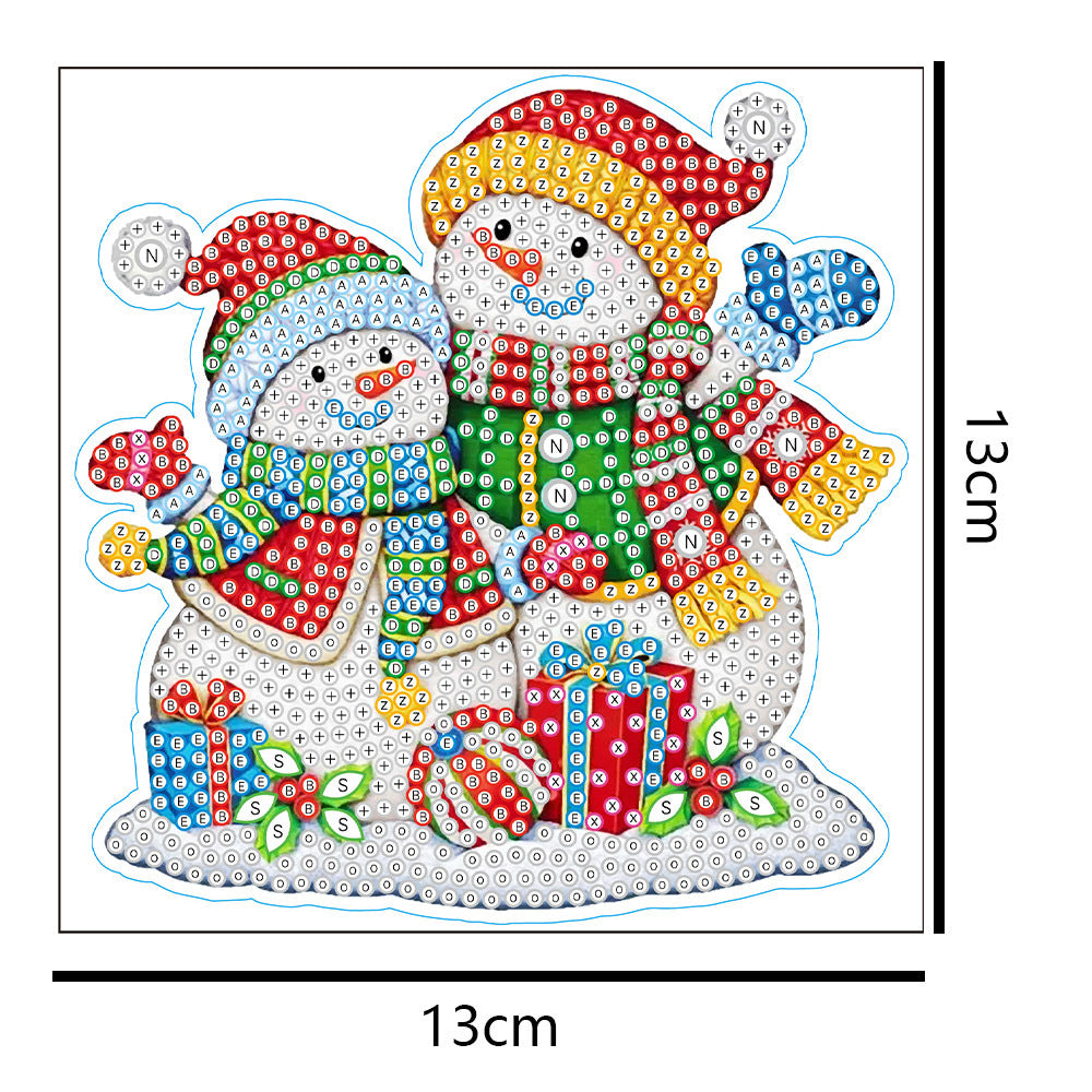 DIY Diamond Painting Stickers Wall Sticker | Christmas snowman