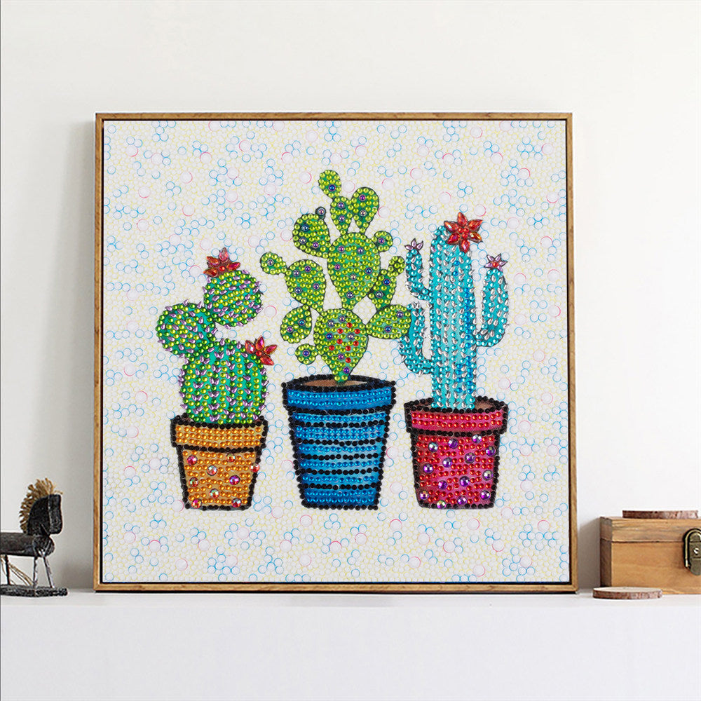 Children's Series | Cactus | Crystal Rhinestone Diamond Painting Kits