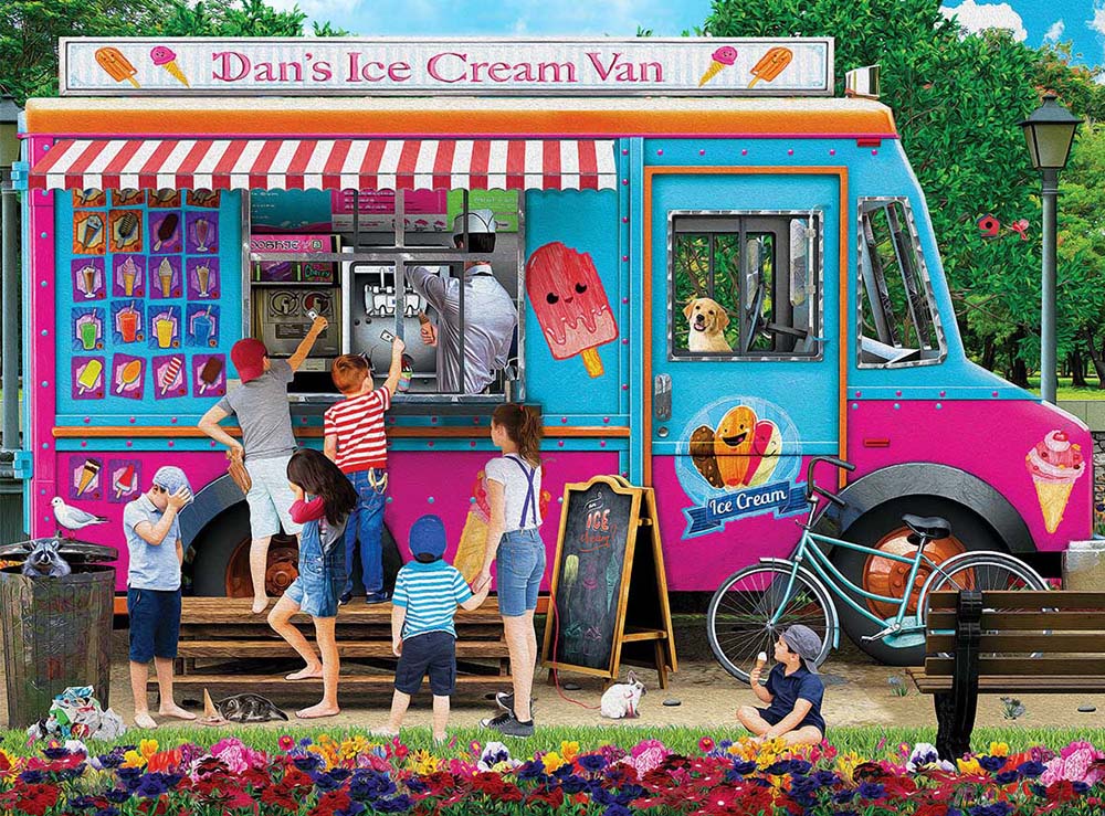 Ice Cream Truck | Full Round/Square Diamond Painting Kits