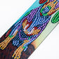 DIY Color Dog Special Shaped Diamond Painting Leather Bookmark Tassel