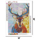 Geometric Deer  | Full Round Diamond Painting Kits