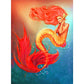 Red Mermaid  | Full Round Diamond Painting Kits