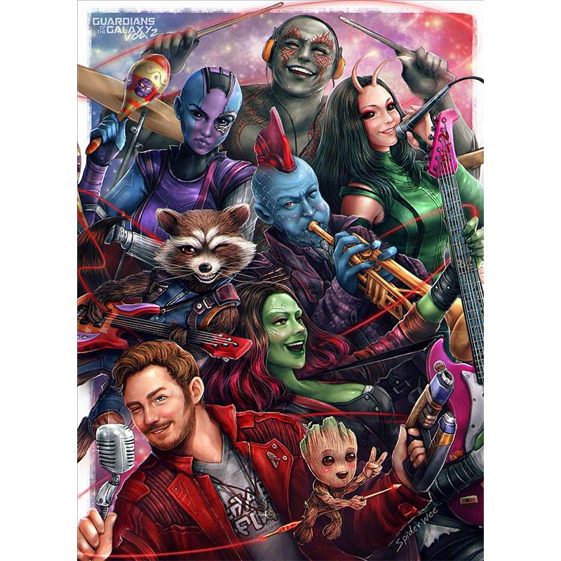 Guardians Of The Galaxy  | Full Round Diamond Painting Kits