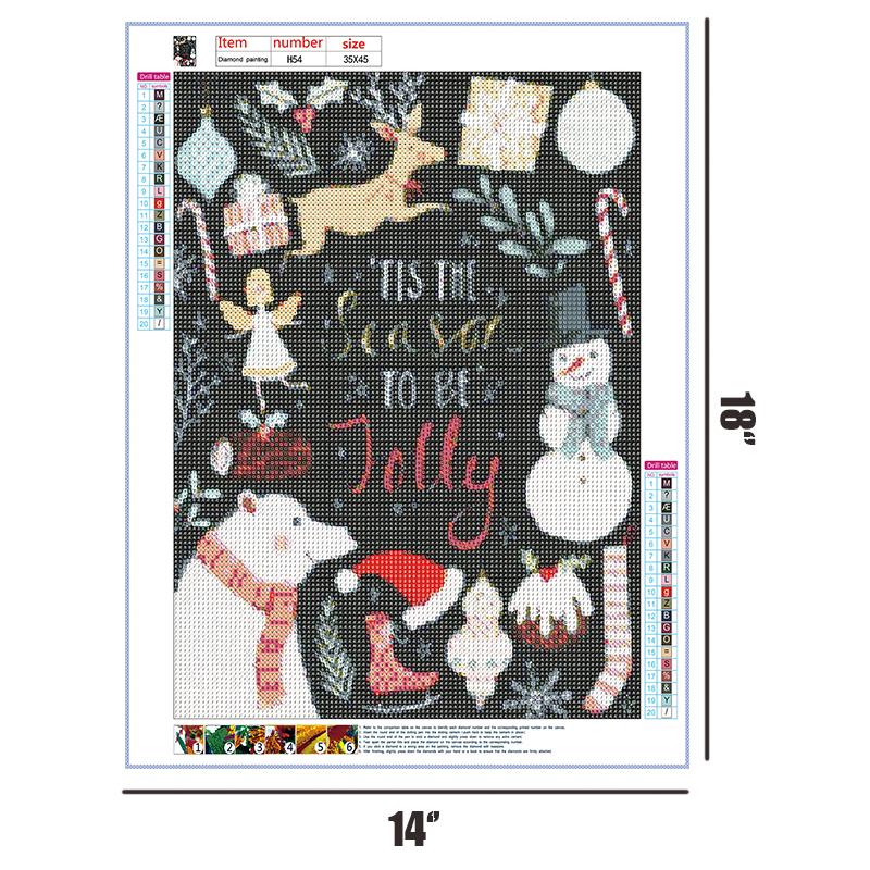 Tis The Season To Be Jolly   | Full Round Diamond Painting Kits