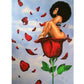 Sexy Woman With Rose  | Full Round Diamond Painting Kits