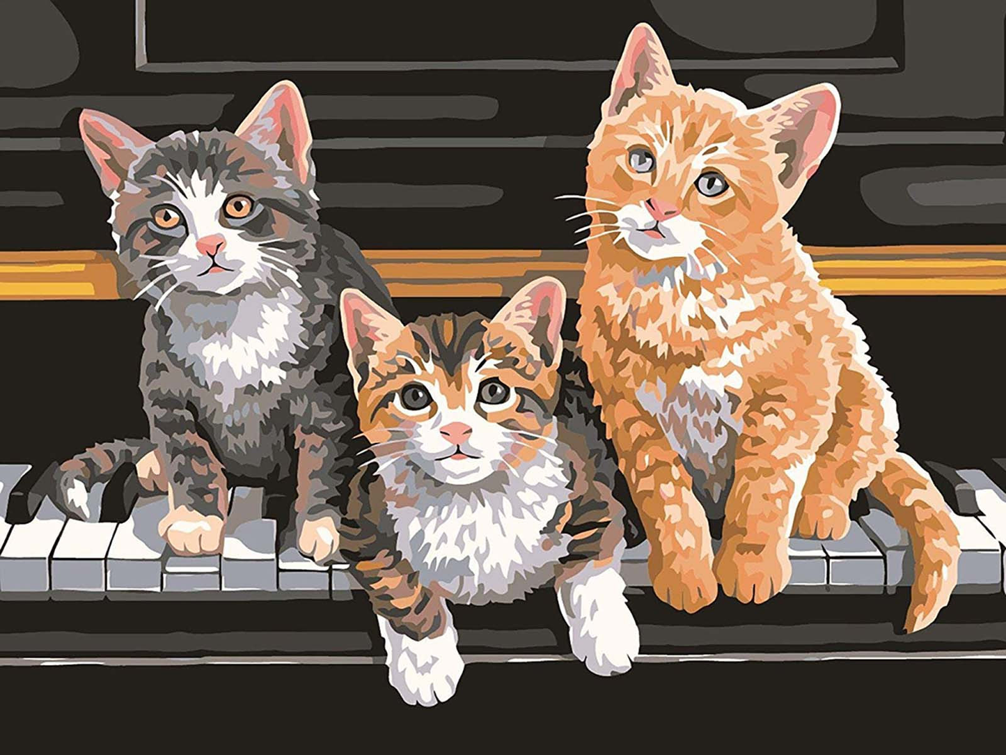Three kittens | Full Round Diamond Painting Kits