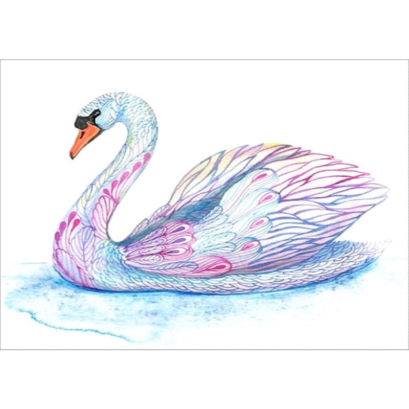 White Swan  | Full Round Diamond Painting Kits